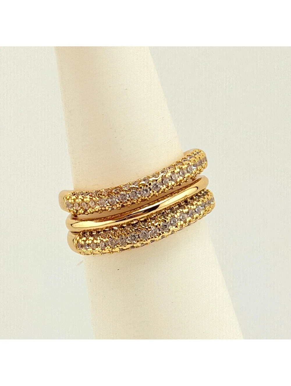 Bomb Party Pave Ring Sz 9 